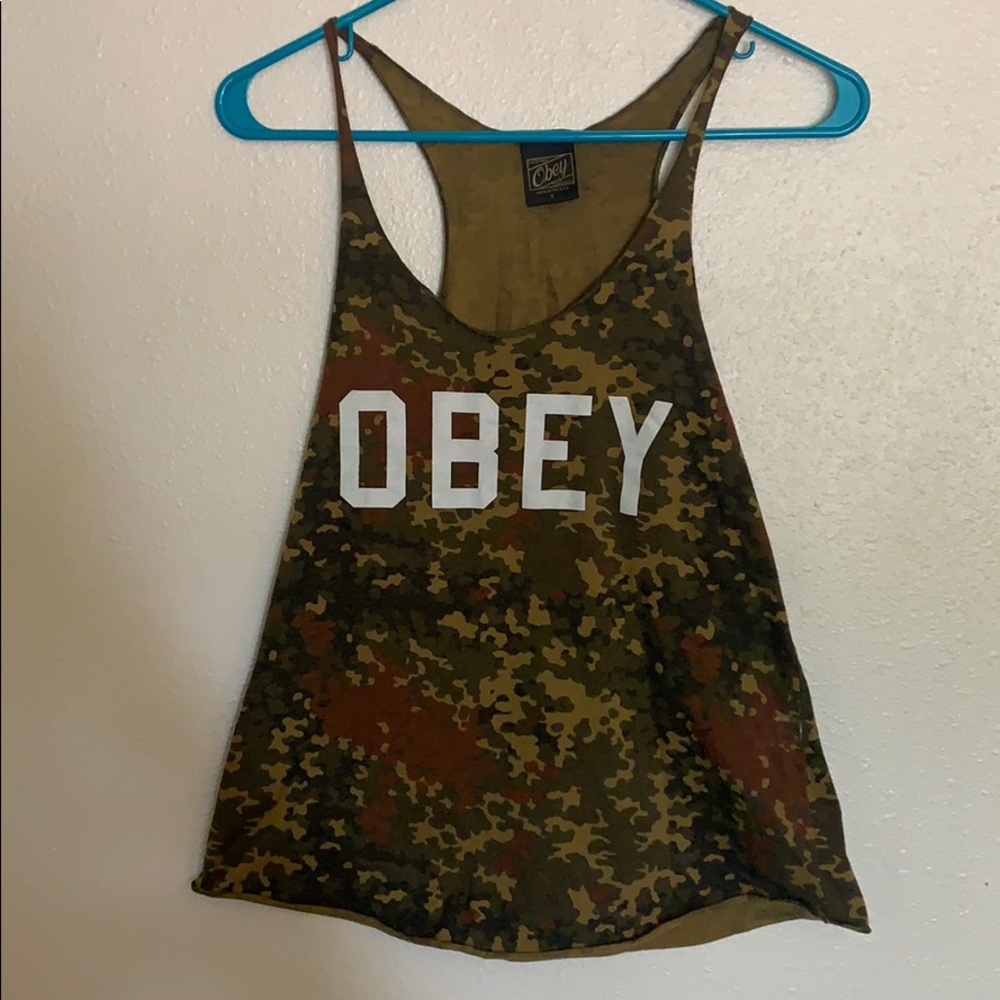 Obey Camo racerback tank